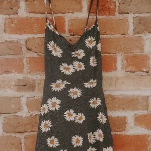 Urban Outfitters Sunflower Navy Polka Dot Sundress